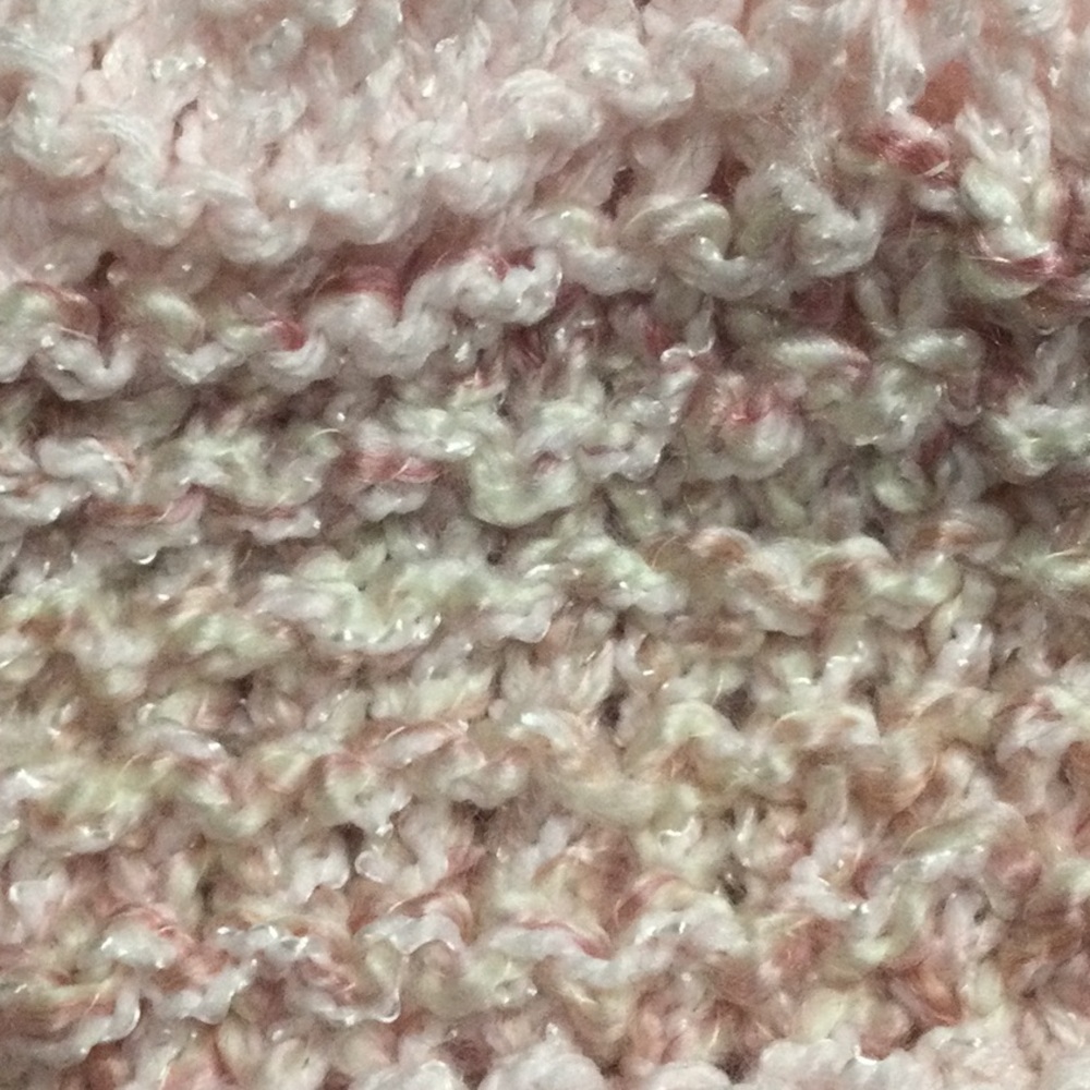 Handmade Pink and Brown Knit Beanie with Pom-Pom - Picture 3 of 6